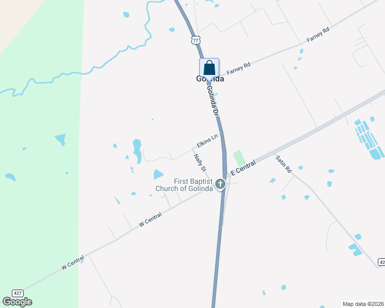 map of restaurants, bars, coffee shops, grocery stores, and more near 161 Elkins Street in Lorena