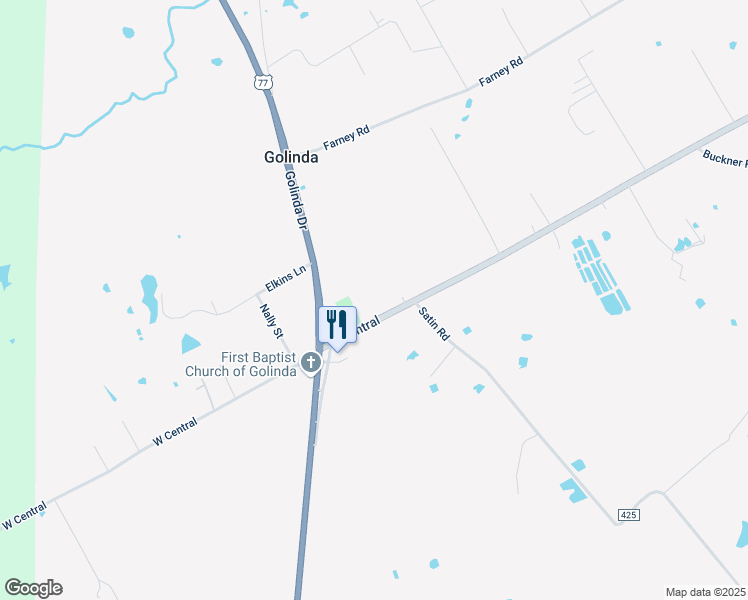 map of restaurants, bars, coffee shops, grocery stores, and more near 299 East Central in Chilton