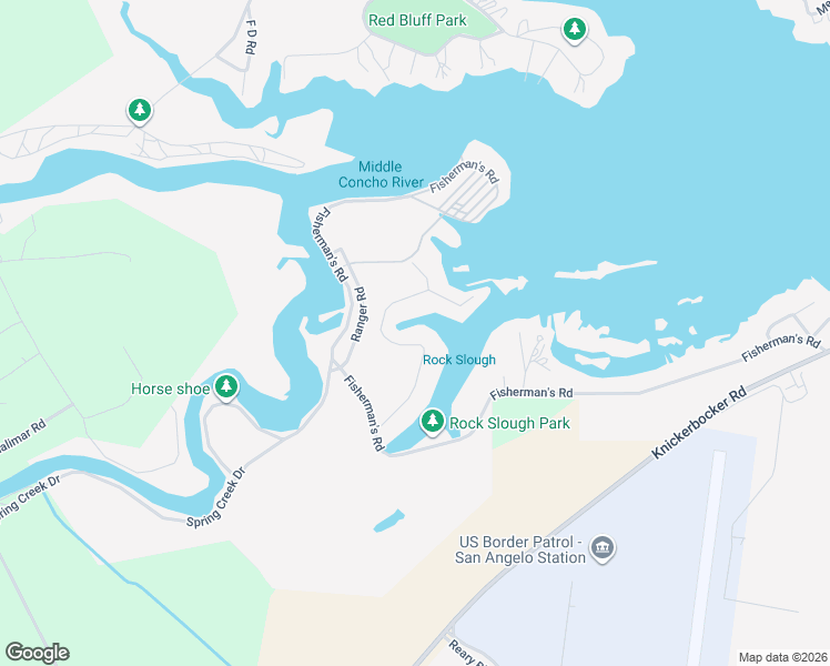 map of restaurants, bars, coffee shops, grocery stores, and more near 2562 Sleepy Hollow Road in San Angelo