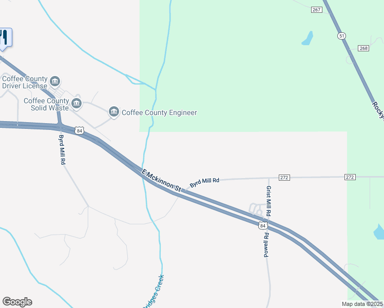 map of restaurants, bars, coffee shops, grocery stores, and more near 160 County Road 272 in New Brockton