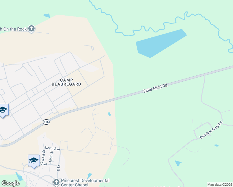 map of restaurants, bars, coffee shops, grocery stores, and more near 6400 Esler Field Road in Pineville