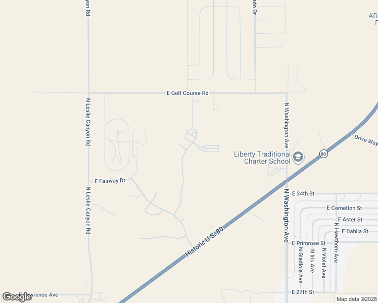 map of restaurants, bars, coffee shops, grocery stores, and more near 3771 Camino Del Rancho in Douglas