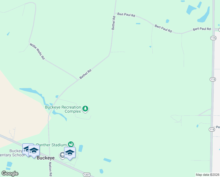 map of restaurants, bars, coffee shops, grocery stores, and more near 705 Bethel Road in Deville