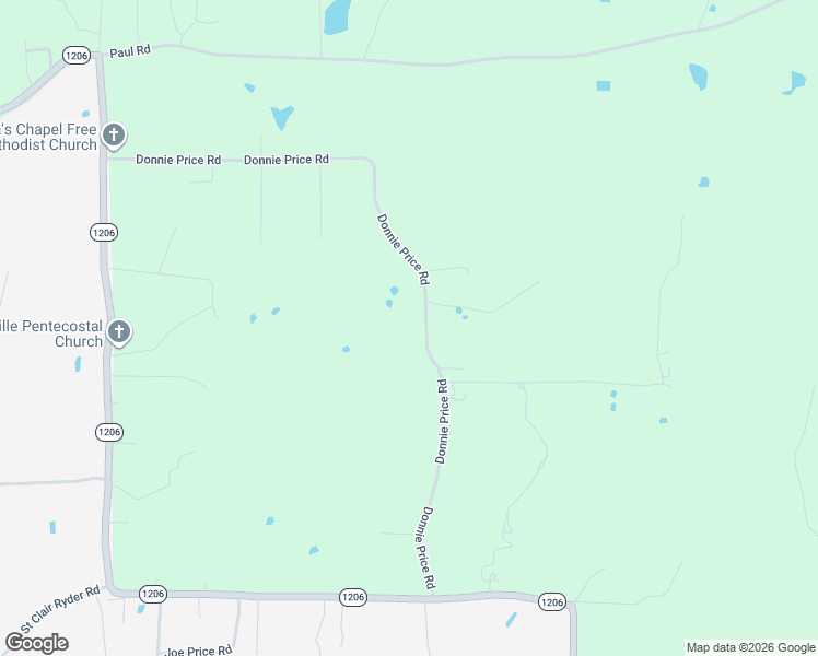 map of restaurants, bars, coffee shops, grocery stores, and more near 212 Donnie Price Road in Deville