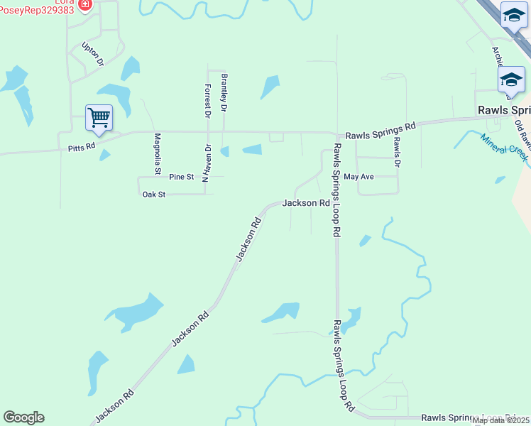 map of restaurants, bars, coffee shops, grocery stores, and more near 578 Jackson Road in Hattiesburg