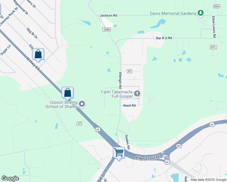 map of restaurants, bars, coffee shops, grocery stores, and more near 155 Holcombe Road in Lufkin