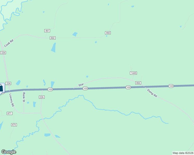 map of restaurants, bars, coffee shops, grocery stores, and more near 353 County Road 466 in Etoile