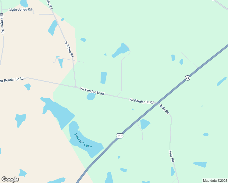 map of restaurants, bars, coffee shops, grocery stores, and more near 76 Wr Ponder Sr Road in Tifton