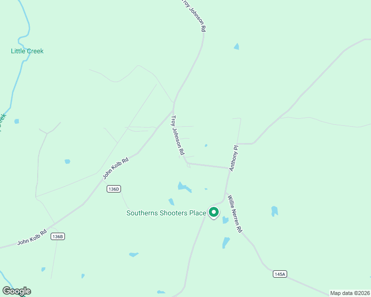 map of restaurants, bars, coffee shops, grocery stores, and more near 1850 Troy Johnson Road in Lufkin