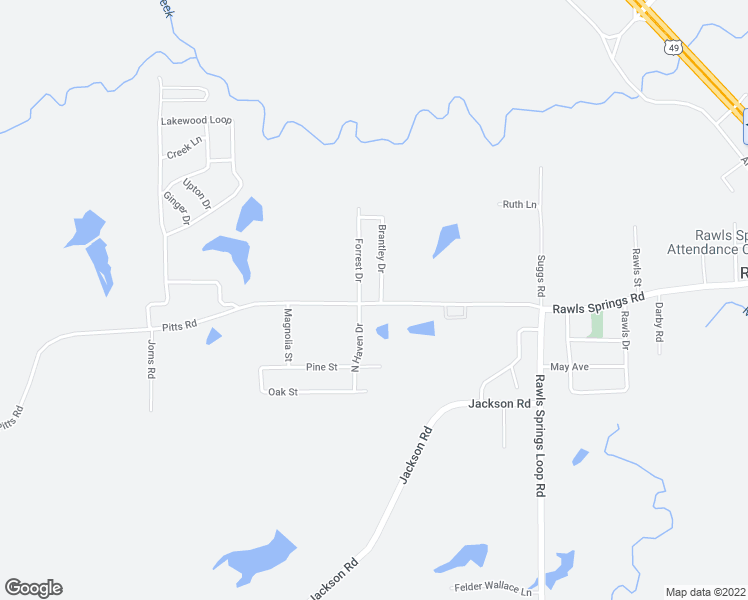 map of restaurants, bars, coffee shops, grocery stores, and more near 3 Brantley Drive in Hattiesburg