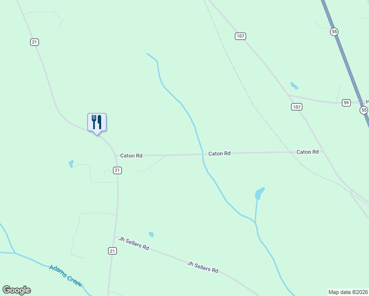 map of restaurants, bars, coffee shops, grocery stores, and more near 7301-7499 Caton Road in Red Level