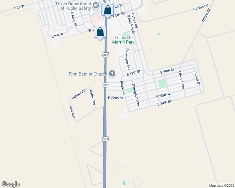 map of restaurants, bars, coffee shops, grocery stores, and more near 101-199 East 21st Street in Crane