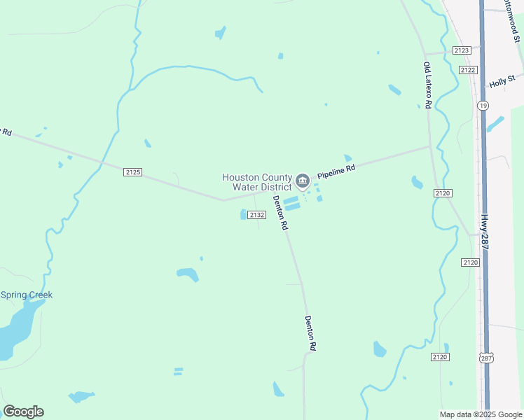 map of restaurants, bars, coffee shops, grocery stores, and more near 164 County Road 2132 in Crockett
