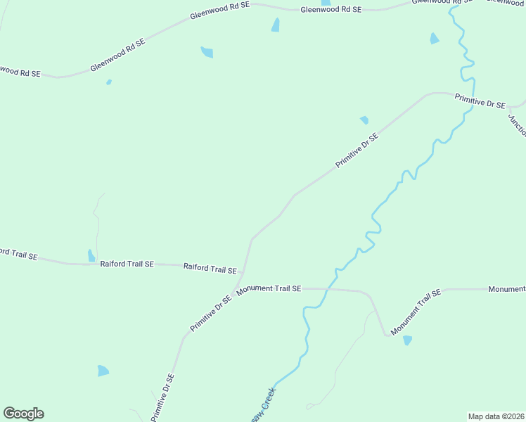 map of restaurants, bars, coffee shops, grocery stores, and more near 3554 Primitive Drive Southeast in Ruth