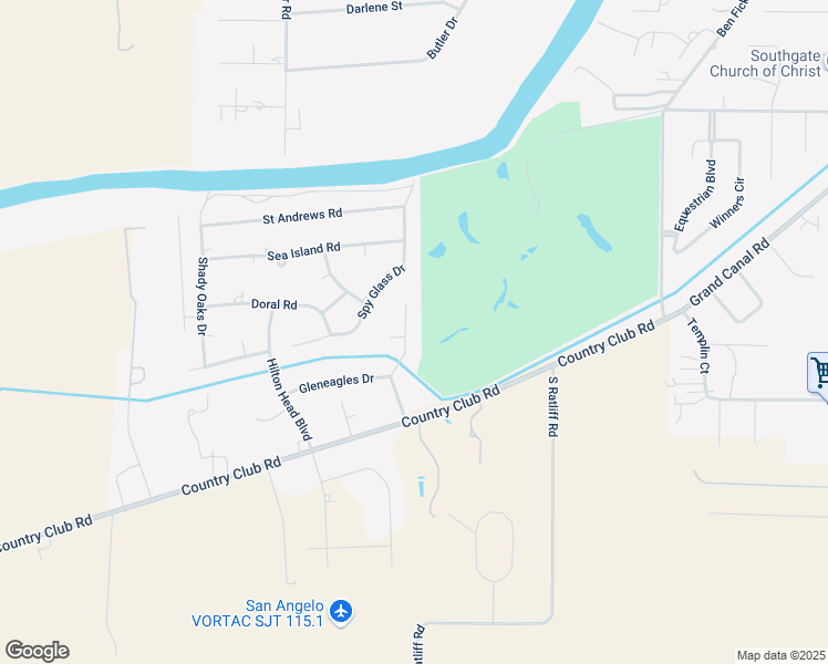 map of restaurants, bars, coffee shops, grocery stores, and more near 6620 Pinehurst Drive in San Angelo