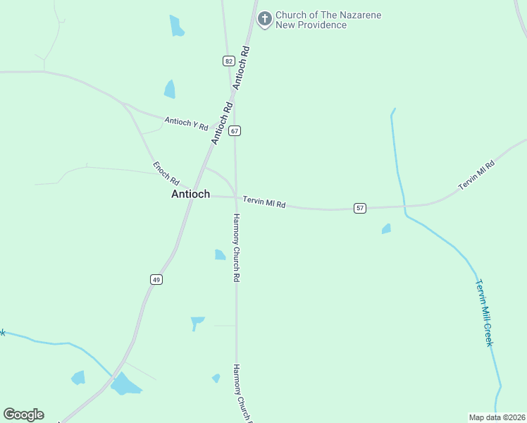 map of restaurants, bars, coffee shops, grocery stores, and more near 27458 Harmony Church Road in Andalusia