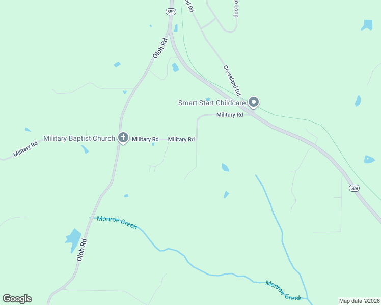 map of restaurants, bars, coffee shops, grocery stores, and more near 451 Military Road in Sumrall