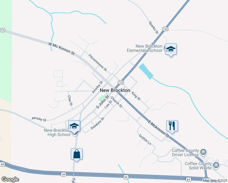 102 East Mckinnon Street, New Brockton AL Walk Score