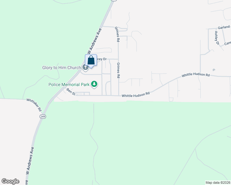 map of restaurants, bars, coffee shops, grocery stores, and more near 152 Grimes Road in Ozark