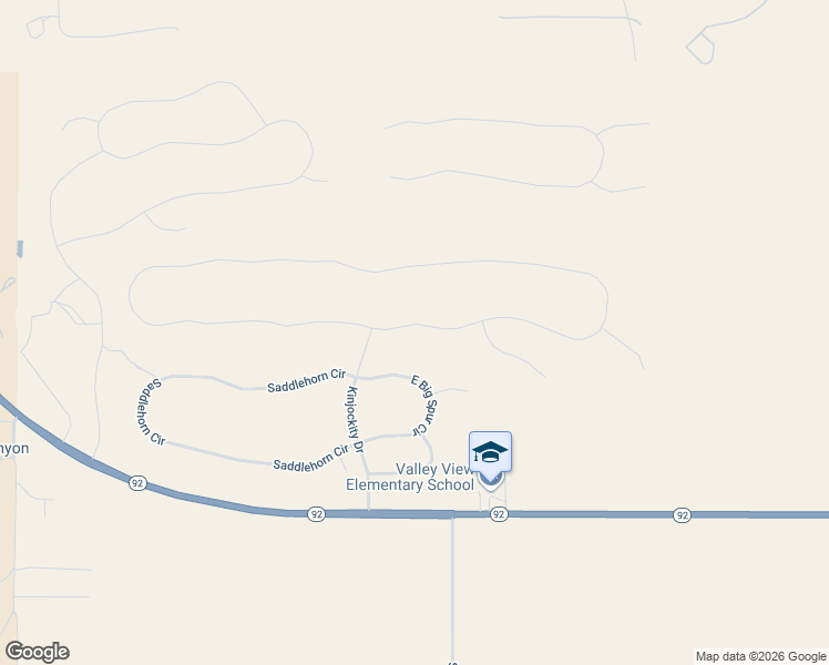 map of restaurants, bars, coffee shops, grocery stores, and more near Vaquero Circle in Hereford