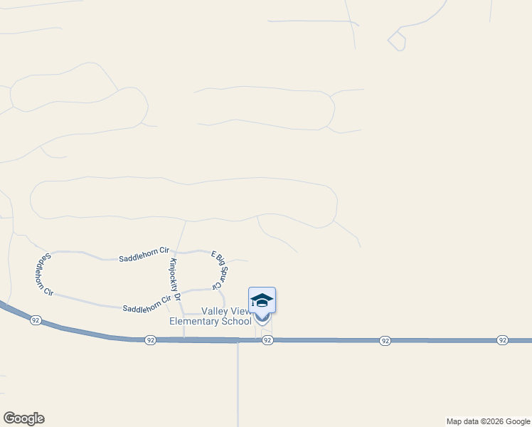 map of restaurants, bars, coffee shops, grocery stores, and more near Vaquero Circle in Cochise County