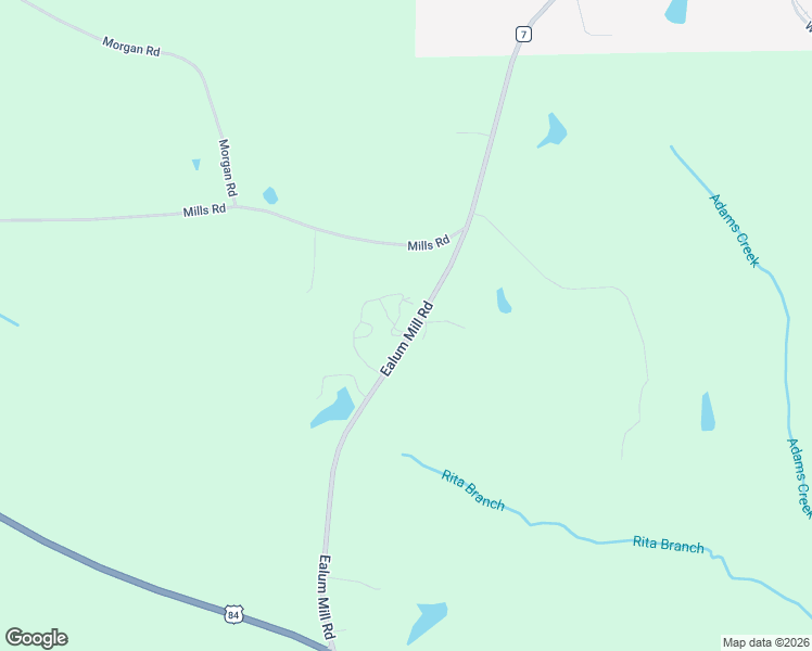 map of restaurants, bars, coffee shops, grocery stores, and more near County Road 7 in Red Level