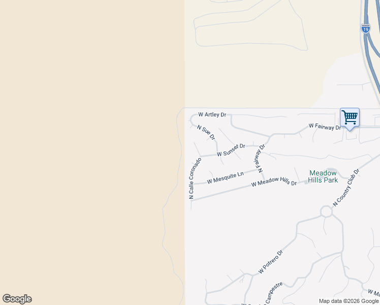 map of restaurants, bars, coffee shops, grocery stores, and more near 3115 North Calle Coronado in Nogales