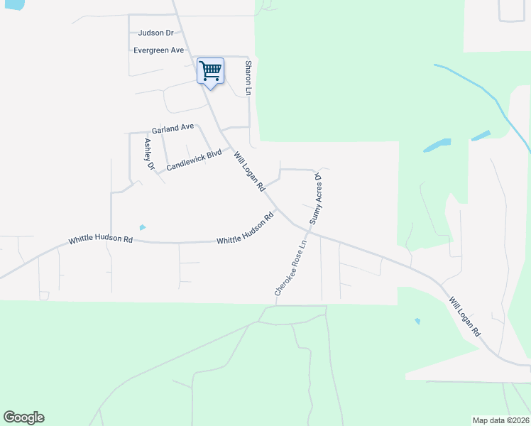 map of restaurants, bars, coffee shops, grocery stores, and more near 781-1099 Whittle Hudson Road in Ozark