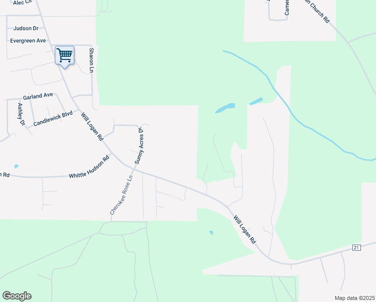 map of restaurants, bars, coffee shops, grocery stores, and more near 2333 Logan Road in Ozark