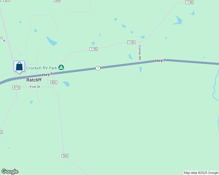 map of restaurants, bars, coffee shops, grocery stores, and more near in Ratcliff