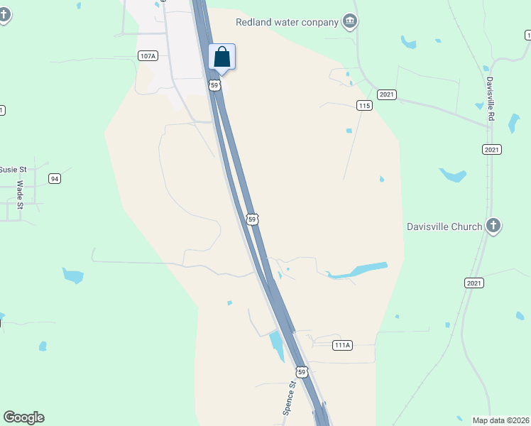 map of restaurants, bars, coffee shops, grocery stores, and more near 4370 U.S. 59 in Lufkin
