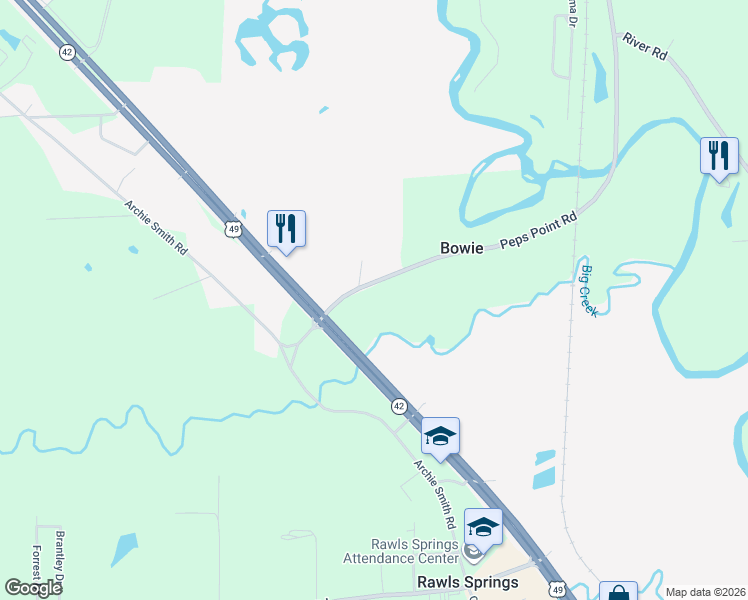 map of restaurants, bars, coffee shops, grocery stores, and more near 24 Peps Point Road in Hattiesburg