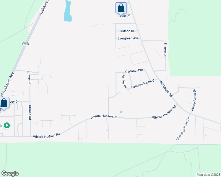 map of restaurants, bars, coffee shops, grocery stores, and more near 294-298 Juniper Drive in Ozark