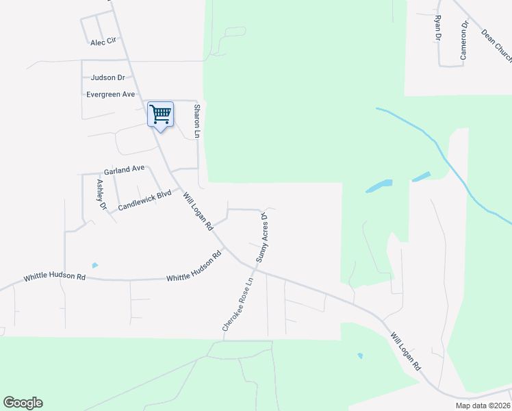 map of restaurants, bars, coffee shops, grocery stores, and more near 344 Sunny Acres Drive in Ozark