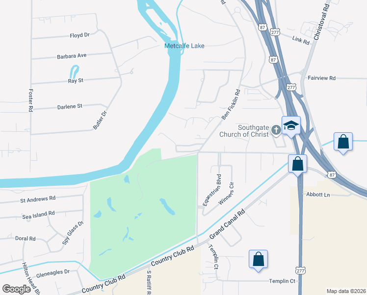 map of restaurants, bars, coffee shops, grocery stores, and more near 1670 La Villa Circle North in San Angelo