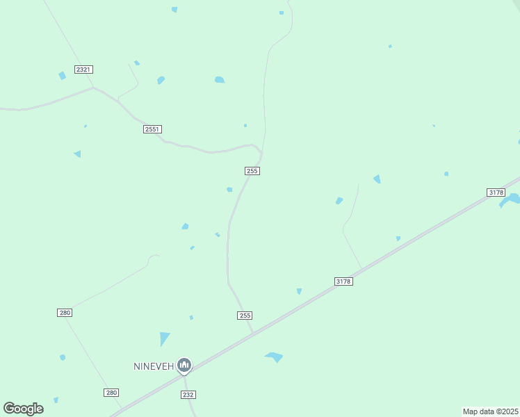 map of restaurants, bars, coffee shops, grocery stores, and more near 9520 County Road 255 in Oakwood
