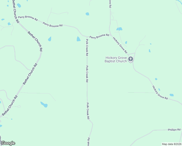 map of restaurants, bars, coffee shops, grocery stores, and more near 236 Polk Creek Road in Sumrall