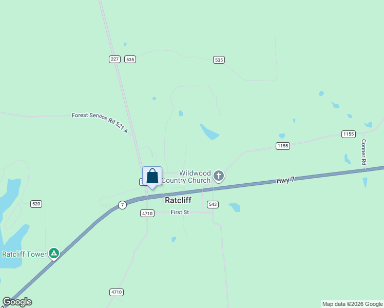 map of restaurants, bars, coffee shops, grocery stores, and more near 322 Avenue D in Kennard