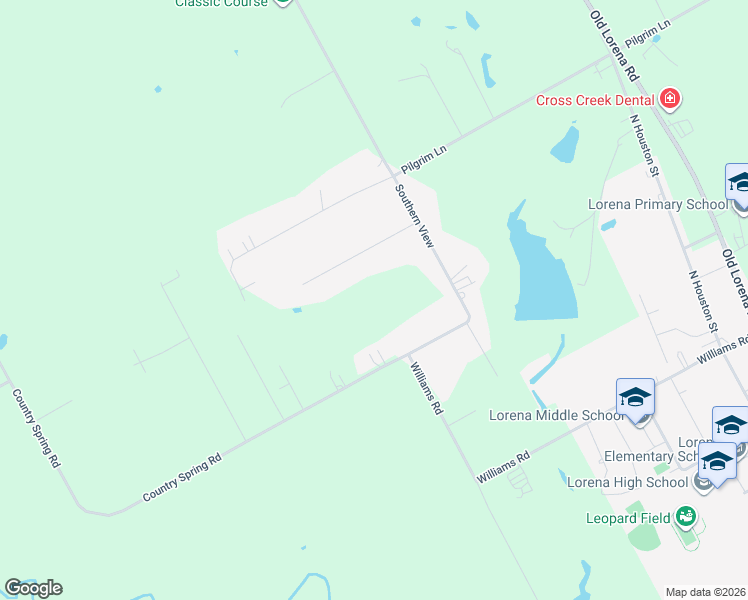 map of restaurants, bars, coffee shops, grocery stores, and more near 1830 Southern View in Lorena