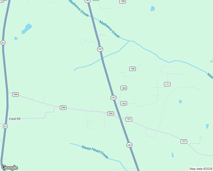 map of restaurants, bars, coffee shops, grocery stores, and more near 13328-13348 Alabama 167 in New Brockton