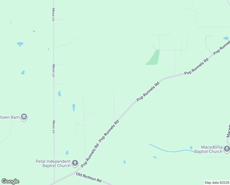 map of restaurants, bars, coffee shops, grocery stores, and more near 99 J Runnels Road in Petal