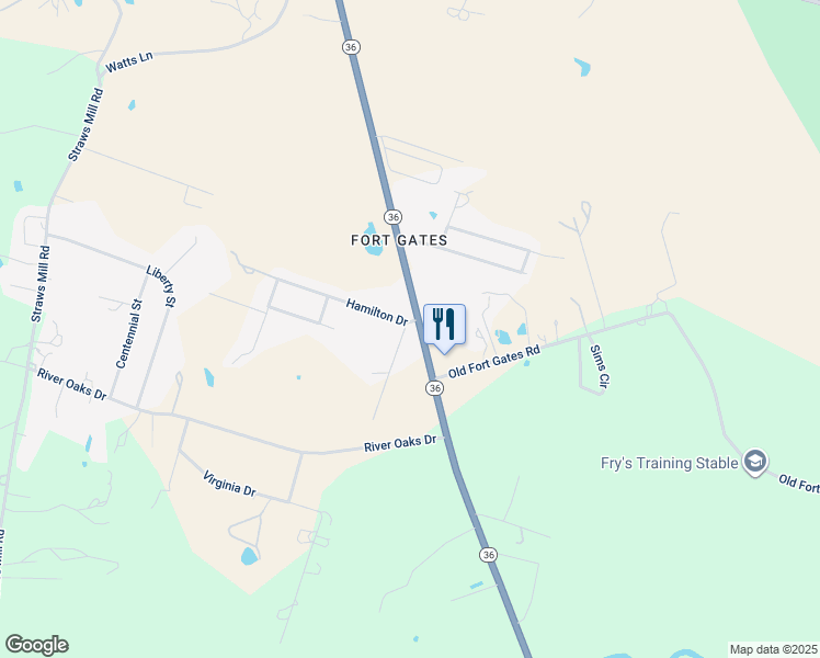 map of restaurants, bars, coffee shops, grocery stores, and more near 4302 Texas 36 in Gatesville