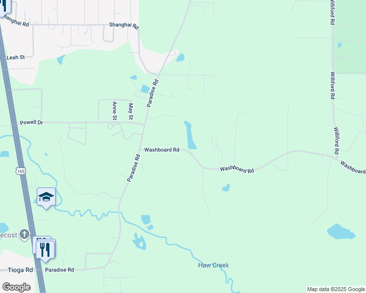 map of restaurants, bars, coffee shops, grocery stores, and more near 50 Washboard Road in Ball
