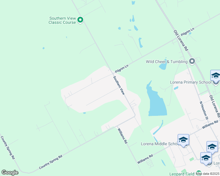 map of restaurants, bars, coffee shops, grocery stores, and more near 2745 Pilgrim Lane in Lorena