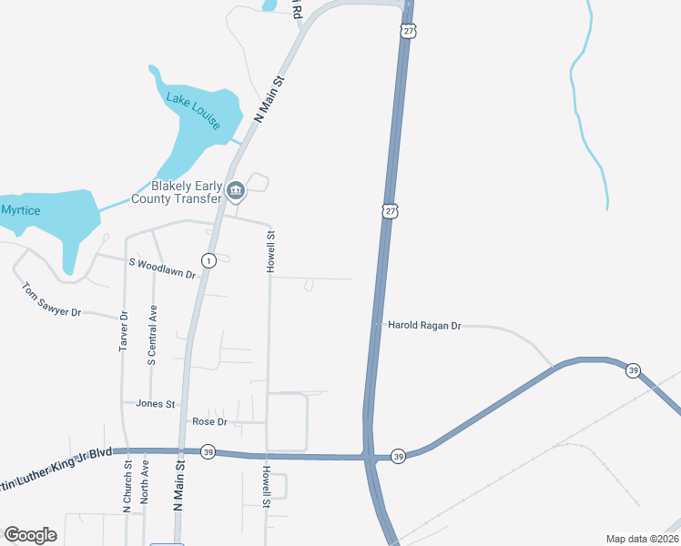 map of restaurants, bars, coffee shops, grocery stores, and more near 193 Walker Springs Road in Blakely