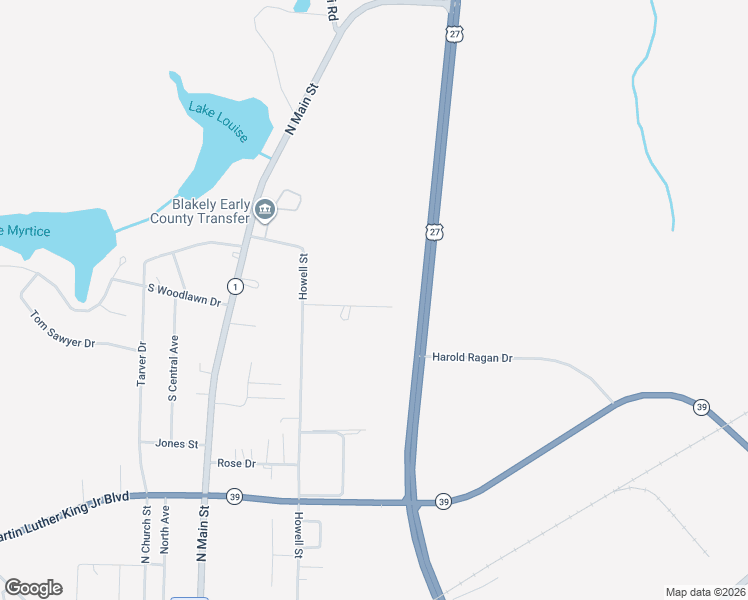 map of restaurants, bars, coffee shops, grocery stores, and more near 193 Walker Springs Road in Blakely