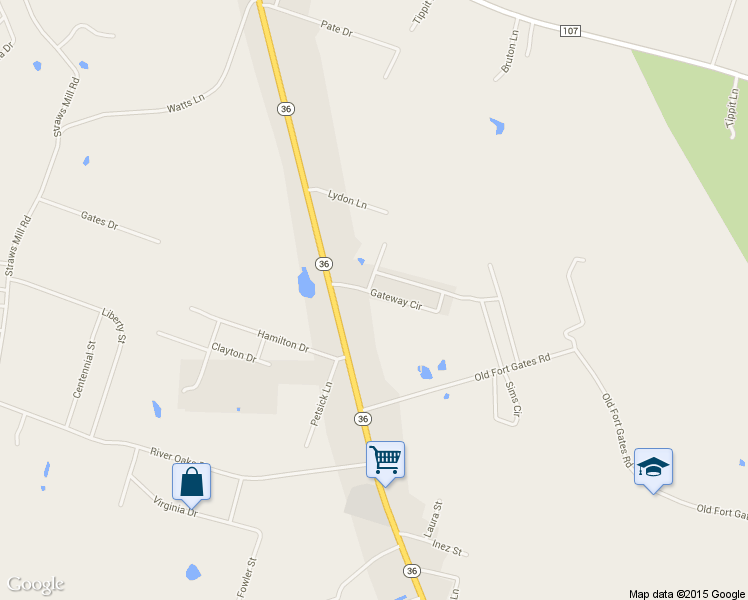 map of restaurants, bars, coffee shops, grocery stores, and more near 110 Gateway Circle in Gatesville