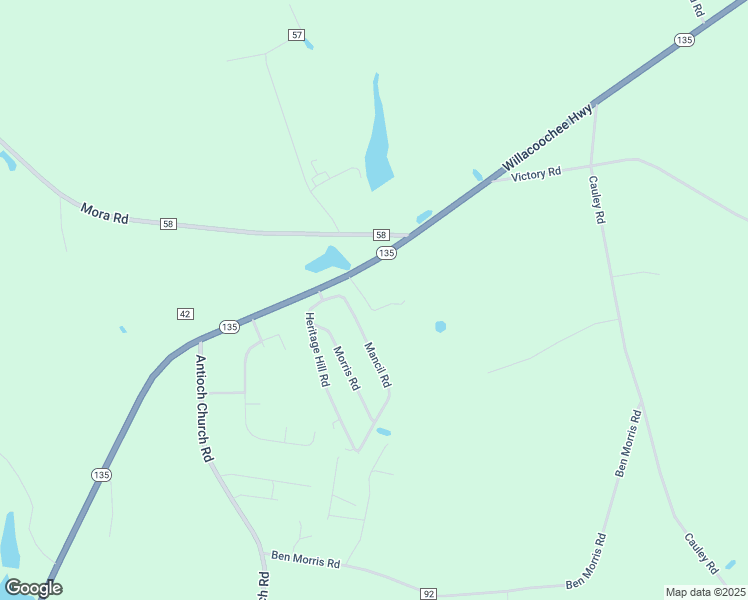 map of restaurants, bars, coffee shops, grocery stores, and more near 81 Mora Branch Lane in Willacoochee