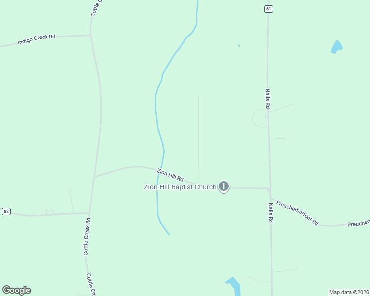 map of restaurants, bars, coffee shops, grocery stores, and more near 15747 Zion Hill Road in Andalusia