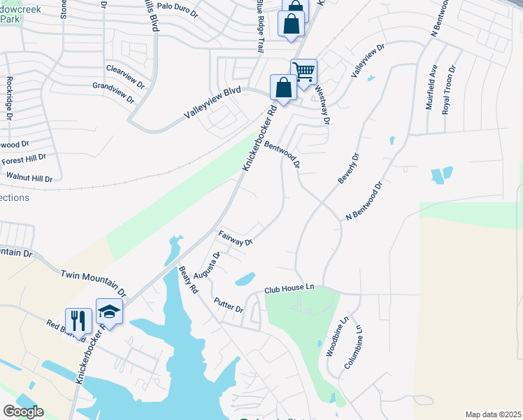 map of restaurants, bars, coffee shops, grocery stores, and more near 2501 Sawgrass Drive in San Angelo